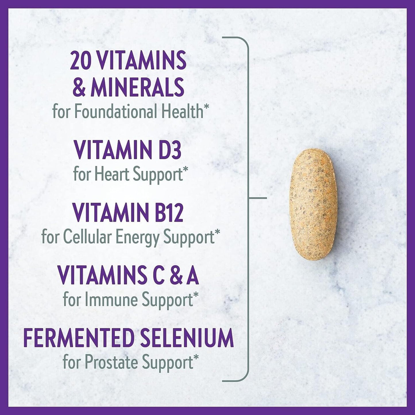 NEW CHAPTER One Daily Every MAN'S Multivitamin 40+ Heart Prostate Health 48 Tabs