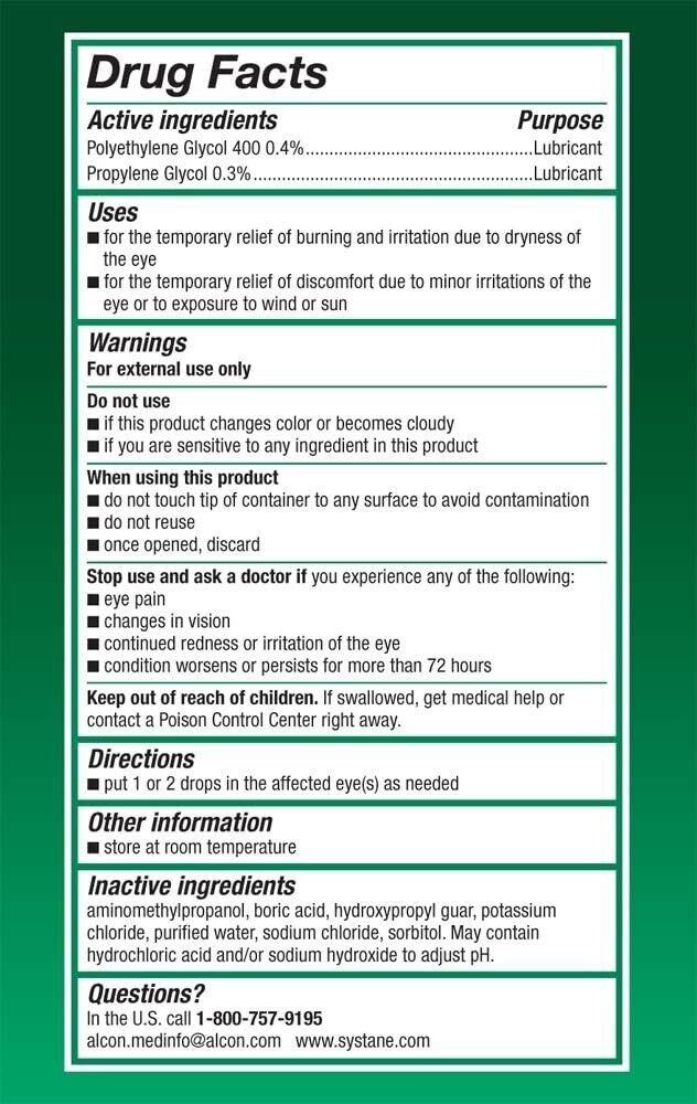 Systane Lubricant Eye Drops ULTRA PF Dry Eye Relief 25 x 0.7mL Single-Use Vials