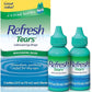 Refresh Tears Lubricant Eye Drops for Dry Eyes Redness Relief - 2 x 15mL Bottles