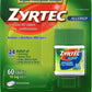 ZYRTEC CETIRIZINE 10MG 24HR ALLERGY & HAYFEVER RELIEF 60 TABLETS EXP. 05/2025