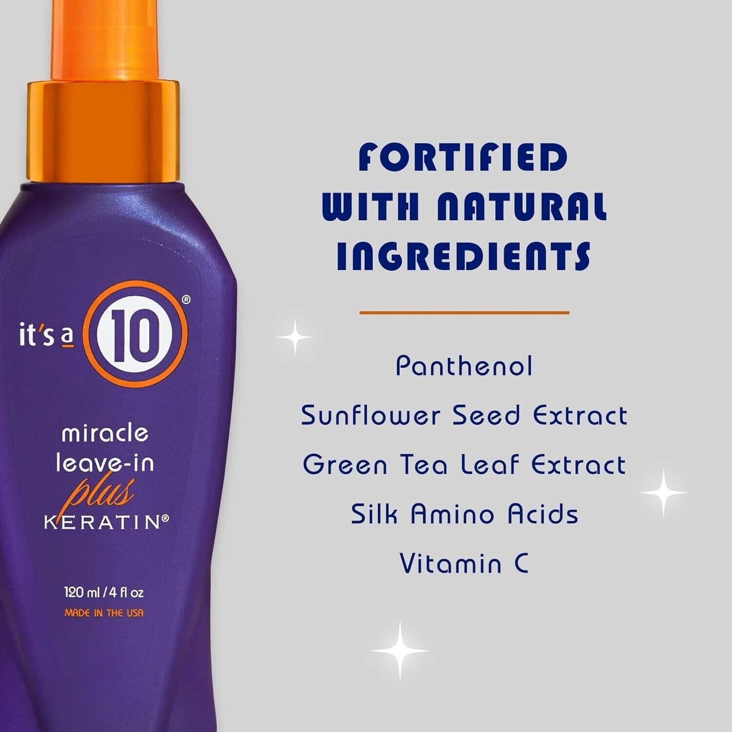 It's a 10 Haircare Miracle Leave-In PLUS Keratin Nourishing Hair Treatment 120mL
