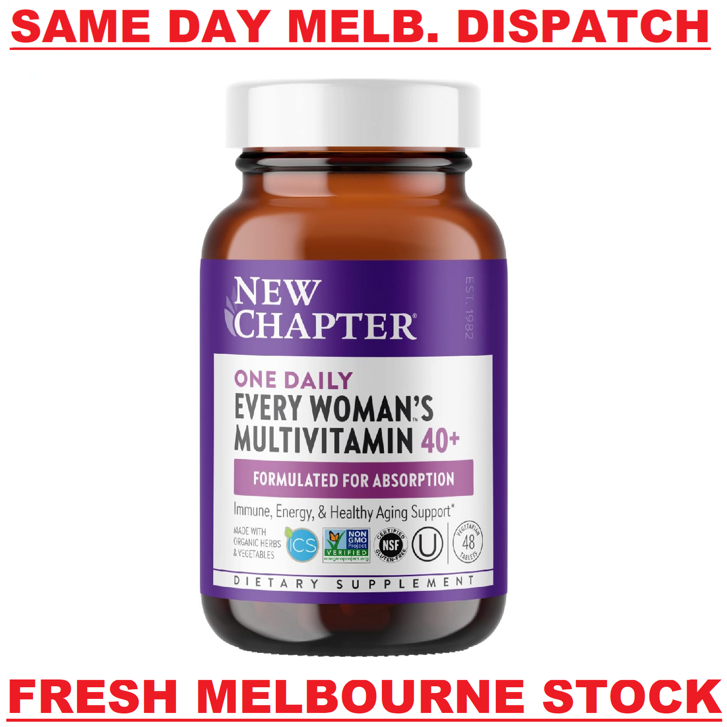 NEW CHAPTER One Daily Every WOMAN'S Multivitamin 40+ Healthy Aging - 48 Tabs