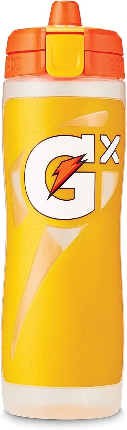 Gatorade Gx Sports Drink Bottle EASY GRIP LEAK PROOF BPA FREE 887mL - YELLOW