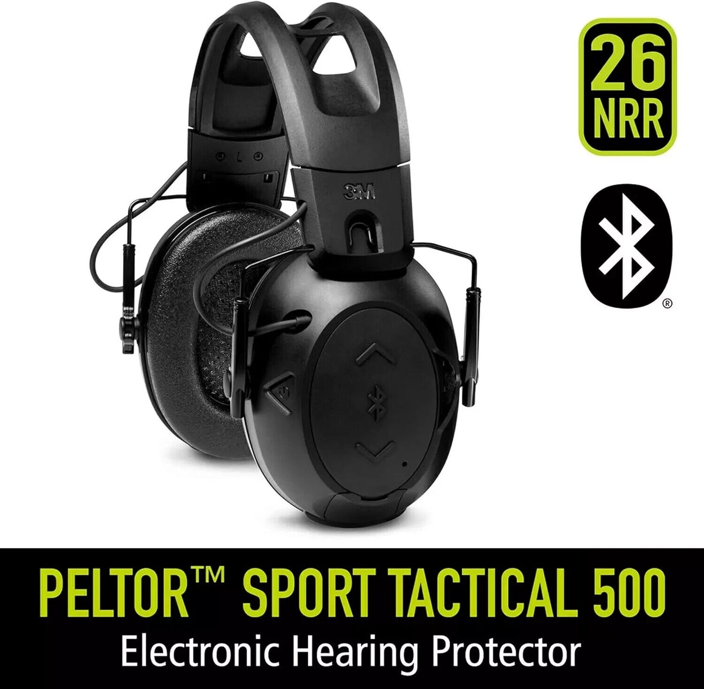 3M Peltor Sport Tactical 500 NRR 26 dB Electronic Bluetooth Hearing Protector