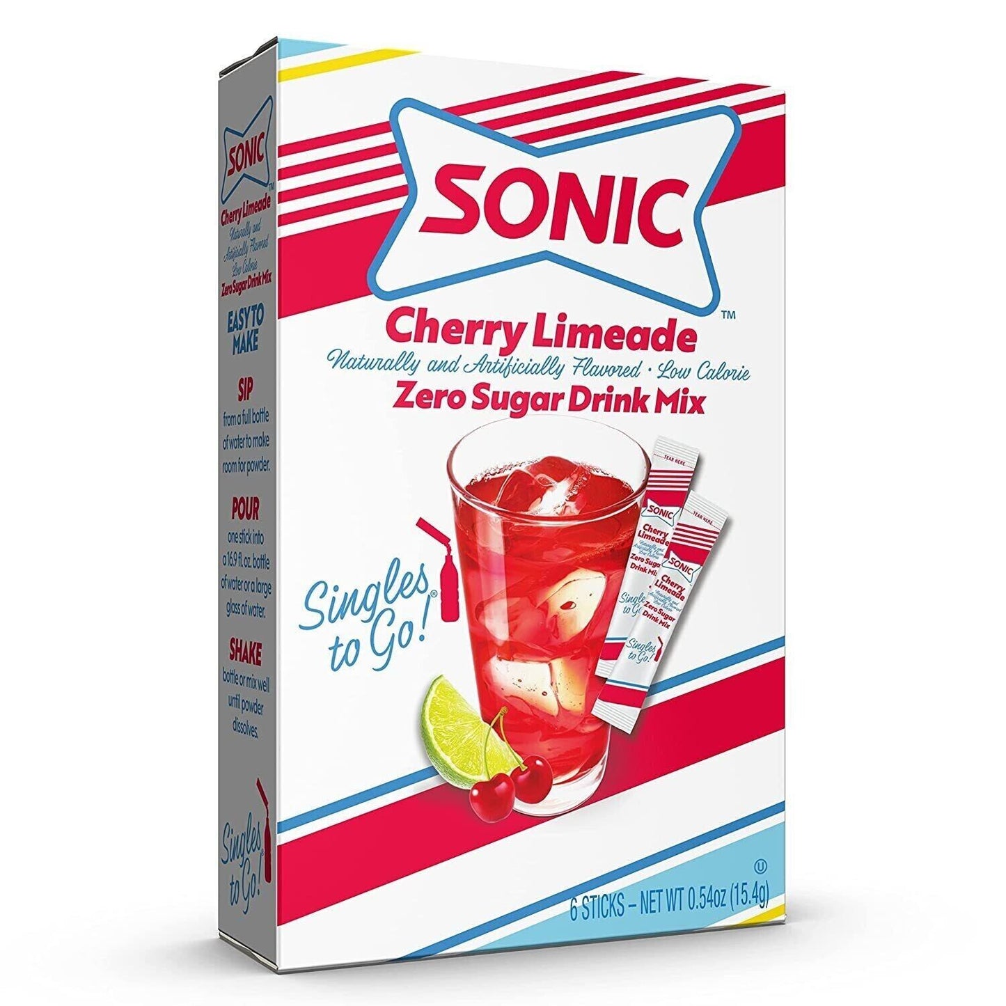 Sonic Drink Mix (sugar free powder) - 4 Flavour Choices - 6 Servings