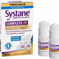 Systane Lubricant Eye Drops Complete PF Preservative-Free Dry Relief 2x10mL 2PK