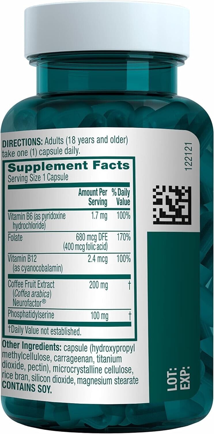 NEURIVA Brain Health Plus Cognitive Function Focus Memory Support - 30 Capsules