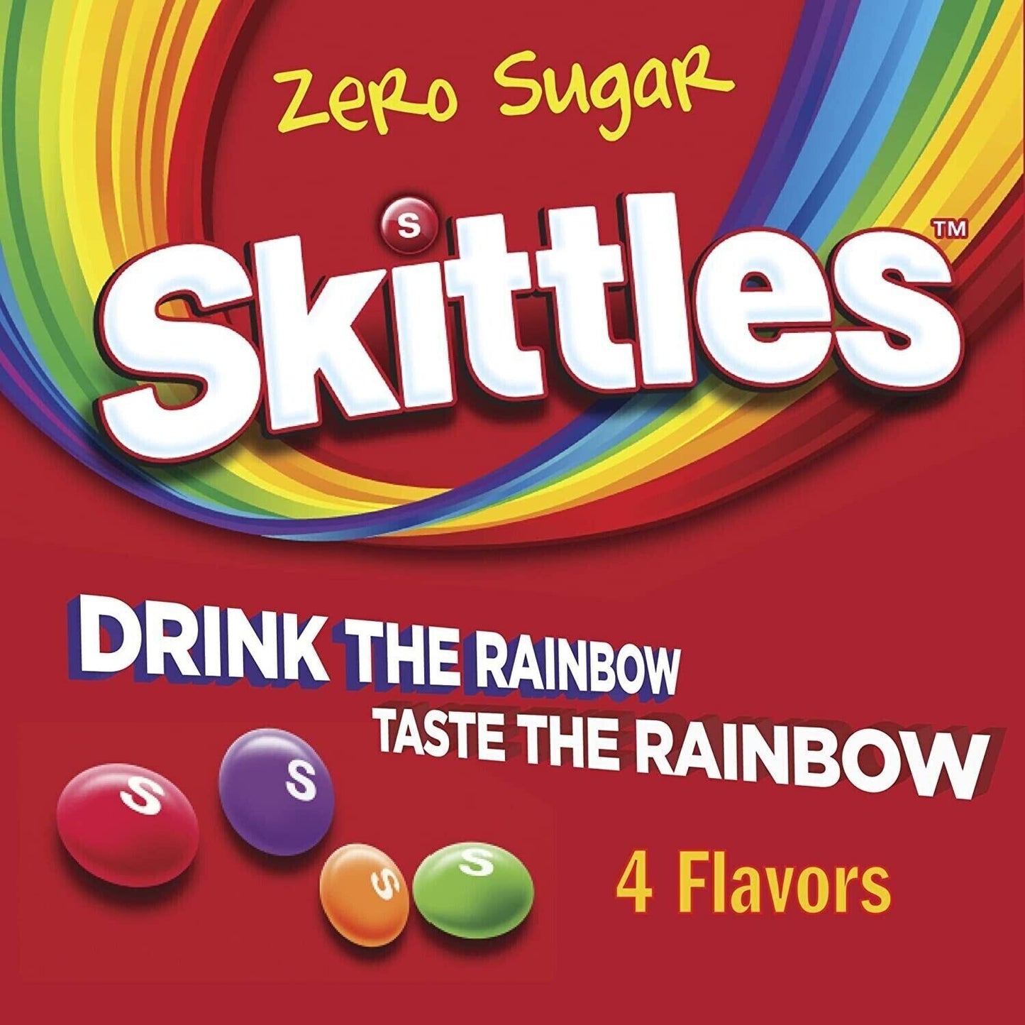Skittles SUGAR FREE Drink Mix (4 Mix Flavours) - 30 Servings