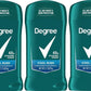 Degree 48H Sweat & Odor Protection Antiperspirant Deodorant COOL RUSH 1/3/5 Pack