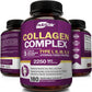 NUTRIFLAIR COLLAGEN COMPLEX 2250mg Type I, II, III, V, X Hair Skin Nails 180 Cap