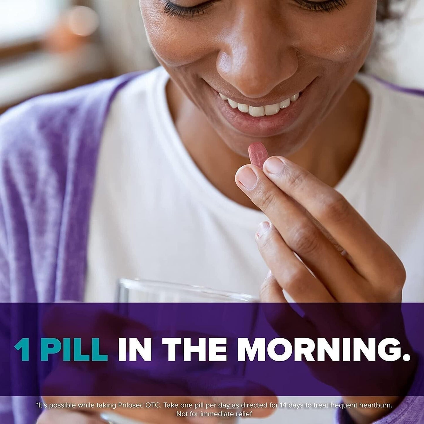 Prilosec OTC 20mg Acid Reducer Reflux 24HR Heartburn Relief 42 Tablets Wildberry