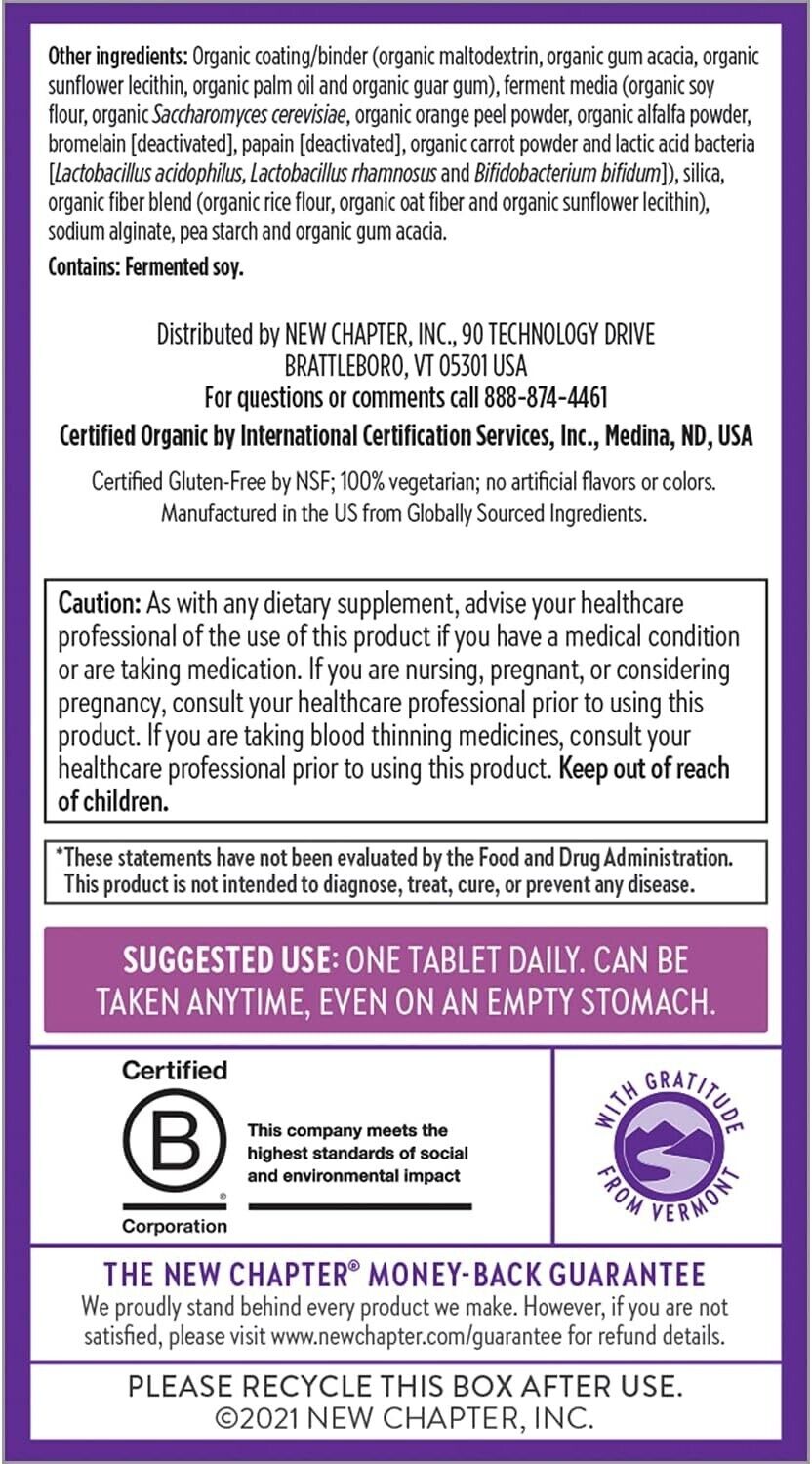 NEW CHAPTER One Daily Every WOMAN'S Multivitamin 40+ Healthy Aging - 48 Tabs