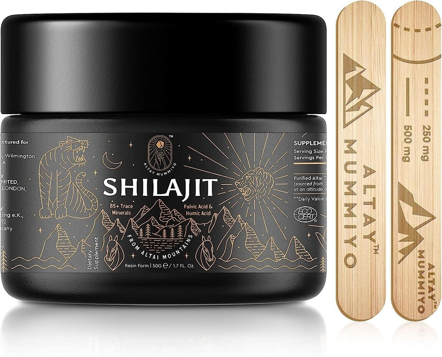 Altay Mummiyo Pure SHILAJIT Resin Healthy Aging Immune Support 50g - 100 Serves