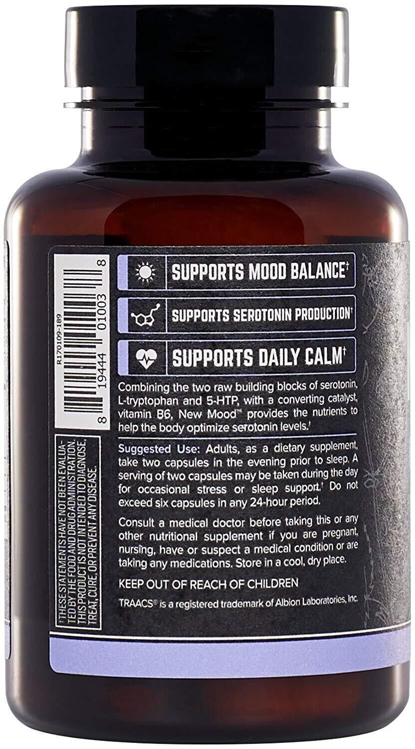ONNIT New Mood 60 Capsules 5-HTP L-Tryptophan Joe Rogan JRE - FREE EXPRESS POST!