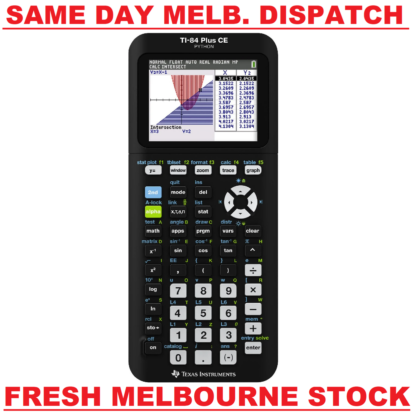 Texas Instruments TI-84 Plus CE PYTHON Graphing Calculator BLACK - FREE SHIPPING