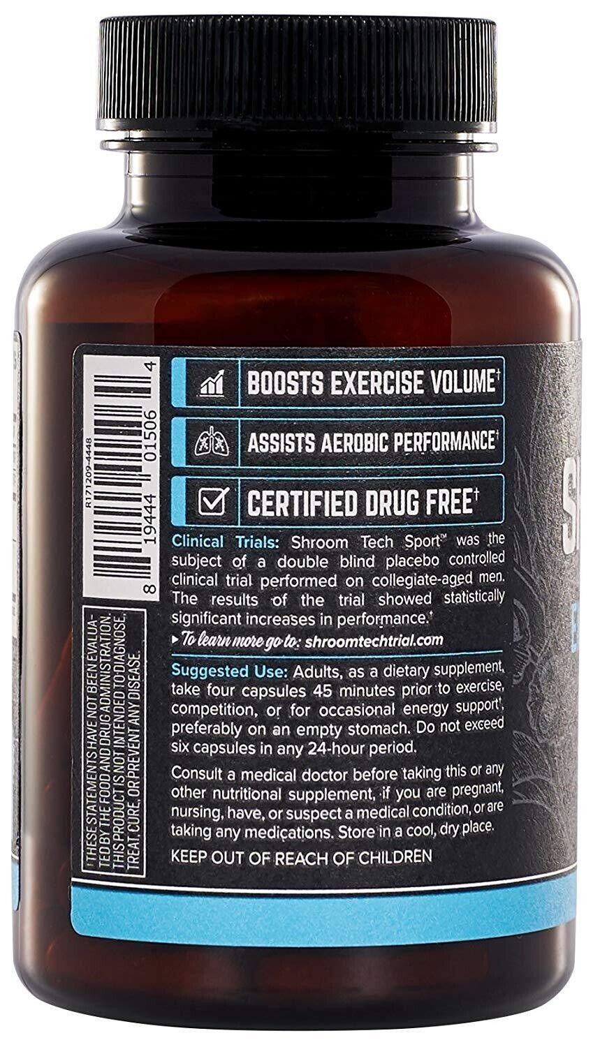 Onnit Shroom TECH Sport 84 Caps CORDYCEPS Joe Rogan JRE - FREE EXPRESS POST!