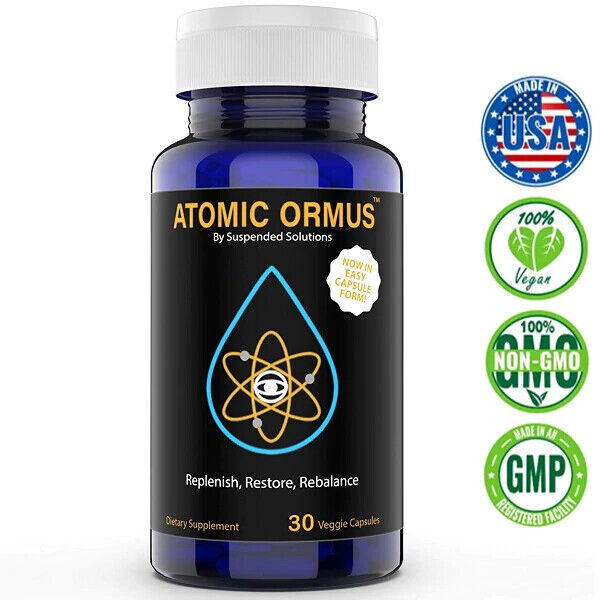ATOMIC ORMUS MONATOMIC GOLD 30 CAPS Energy Brain Function - FREE EXPRESS POST!