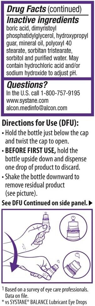 Systane Lubricant Eye Drops Complete PF Preservative-Free Dry Eye Relief - 10mL