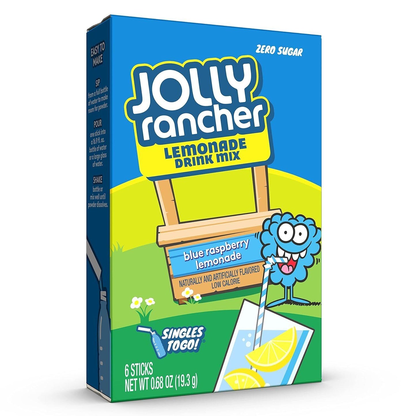Jolly Rancher Drink Mix (sugar free powder) - 6 Flavour Choices - 6 Servings