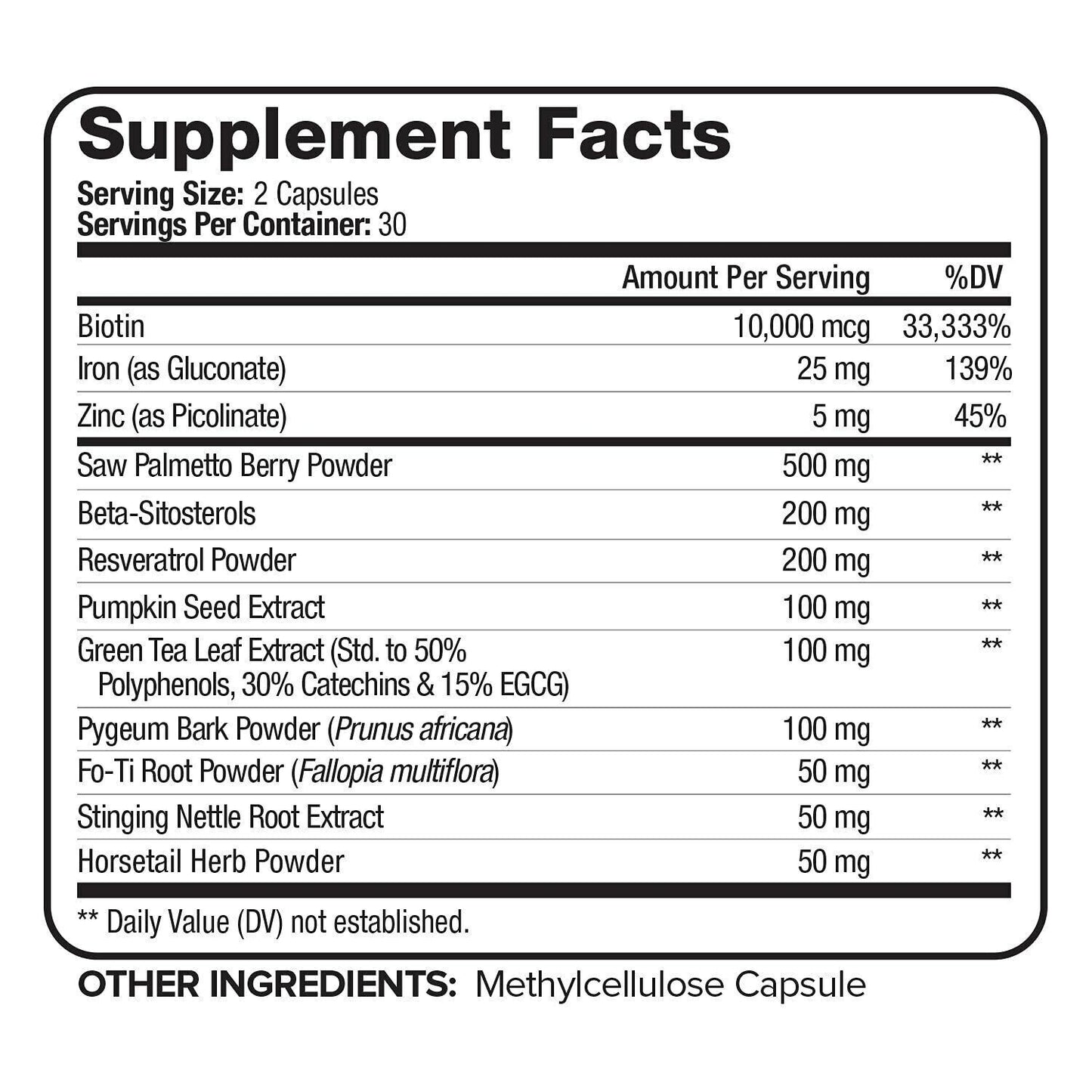 NUTRIVEIN DHT BLOCKER + BIOTIN Advanced Hair Growth 60 Caps - FREE EXPRESS POST!