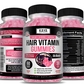 HAIR VITAMIN GUMMIES 5000mcg Biotin HAIR GROWTH FORUMLA 60 Caps - FREE EXPRESS