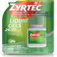 ZYRTEC CETIRIZINE 10MG 24HR ALLERGY & HAYFEVER RELIEF 40 GELCAPS EXP. 10/2024