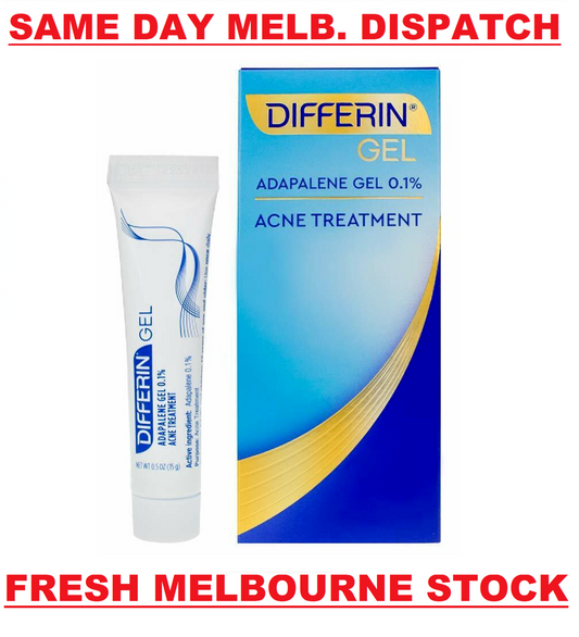 Differin 0.1% Adapalene Gel Maximum Strength Acne Treatment 15g NEW - MELB STOCK