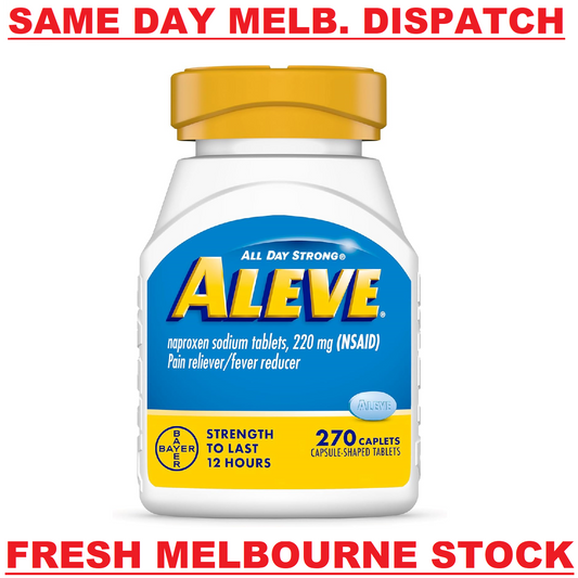 Aleve Arthritis and Joint Pain 270 Caplets - 12HR Headache Relief Fever Reducer