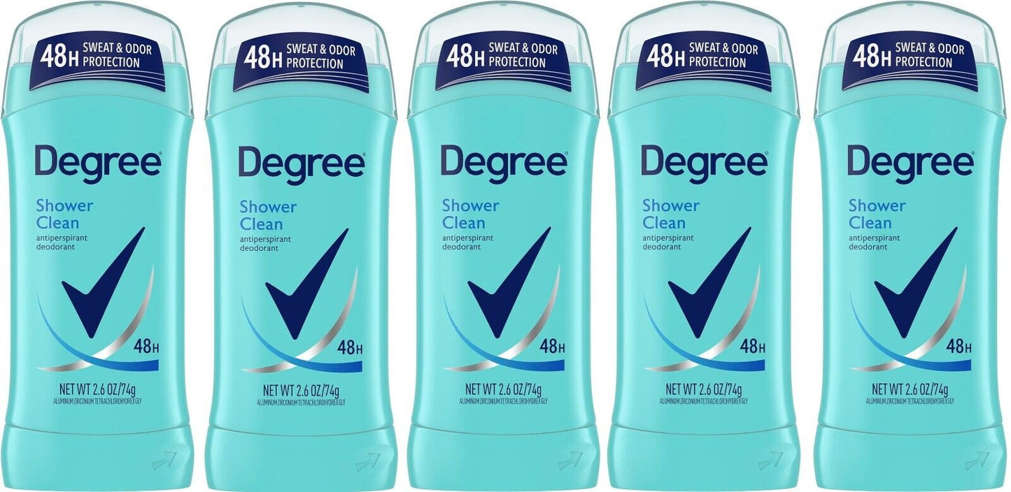 Degree for Women 48H Protection Antiperspirant Deodorant SHOWER CLEAN 1/3/5 Pack