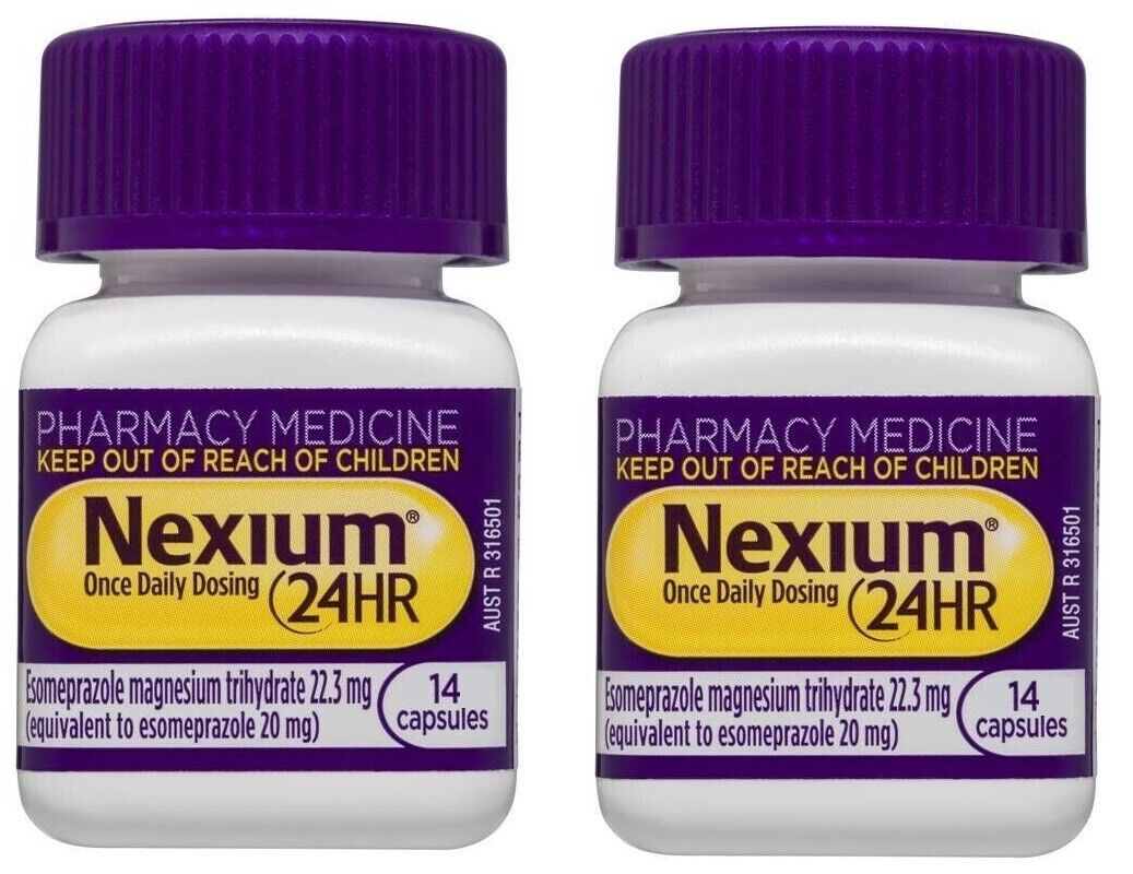 Nexium 24HR Esomeprazole 20mg Heartburn Relief Acid Reducer Reflux - 28 Capsules