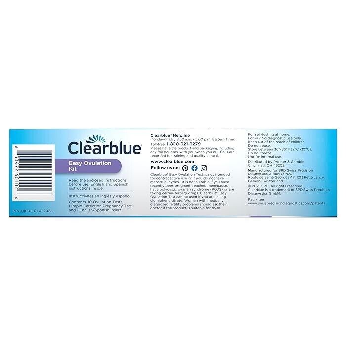 Clearblue Easy Ovulation Complete Kit - 10 Ovulation Tests + 1 Pregnancy Test