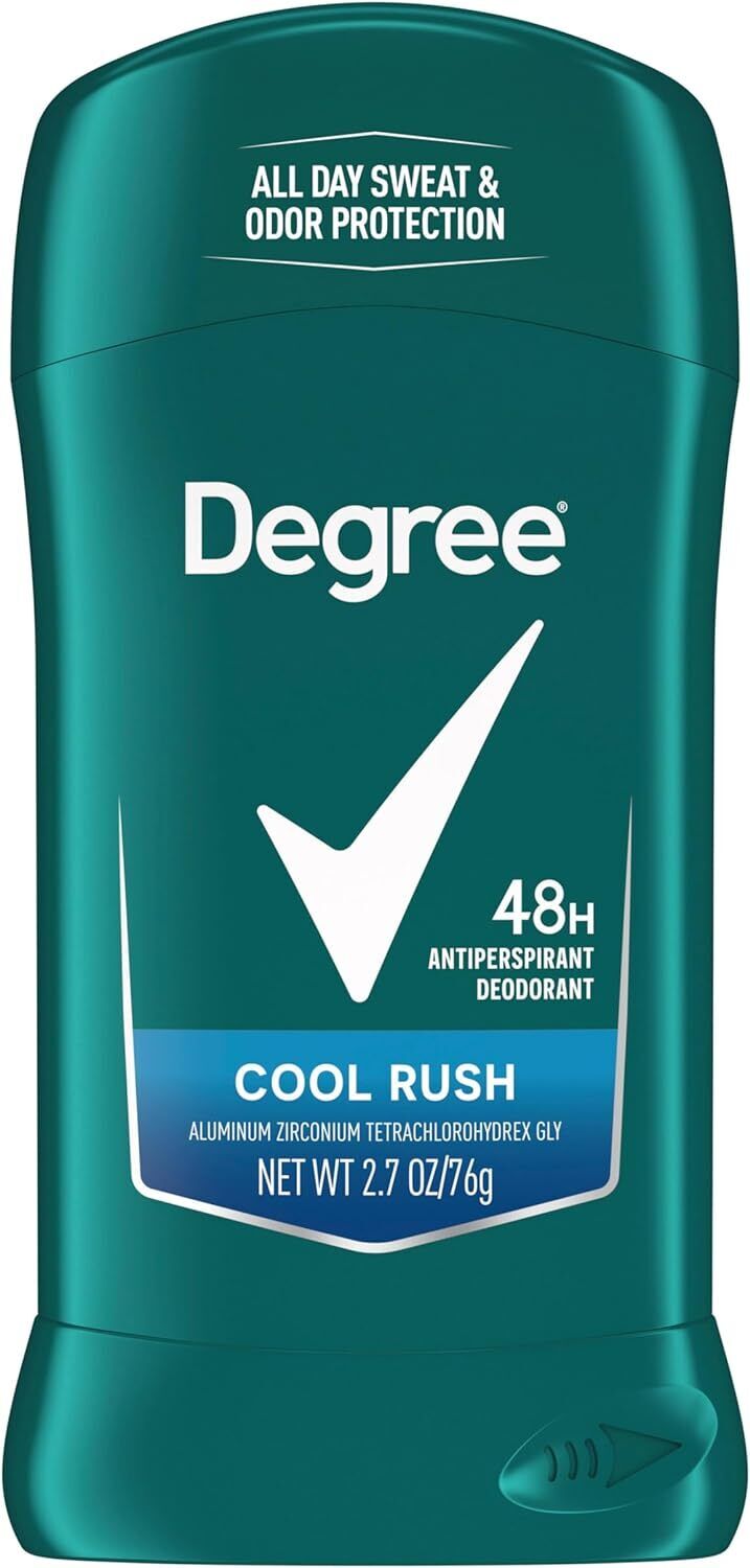 Degree 48H Sweat & Odor Protection Antiperspirant Deodorant COOL RUSH 1/3/5 Pack