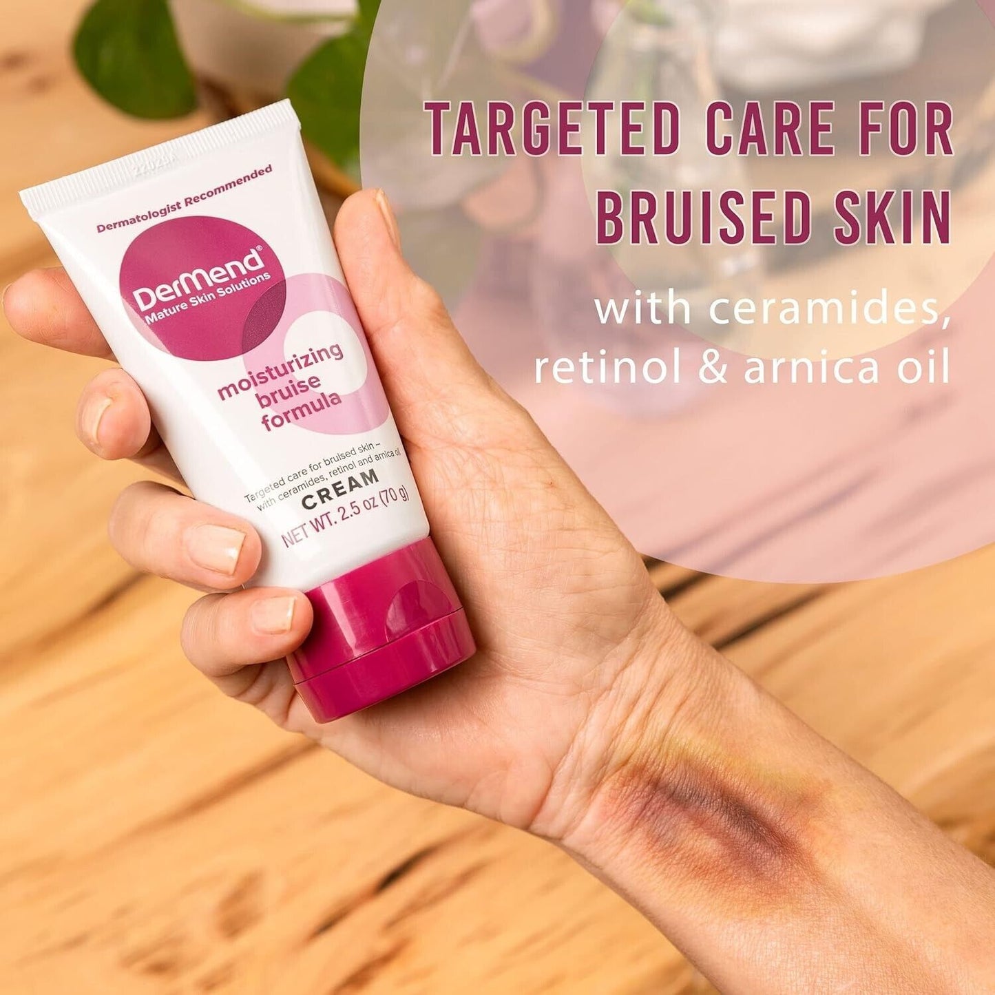 DerMend Moisturising Bruise Cream - Protect, Soothe and Heal Bruised Skin - 70g