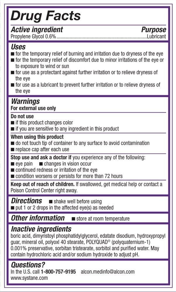 Systane Lubricant Eye Drops Complete Dry Eye Redness Relief - 2 x 10mL Bottles