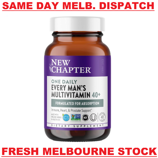 NEW CHAPTER One Daily Every MAN'S Multivitamin 40+ Heart Prostate Health 48 Tabs