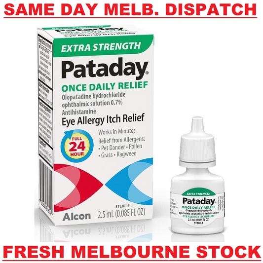 Pataday Once Daily Itch & Allergy Eye Drops EXTRA STRENGTH + Antihistamine 2.5mL