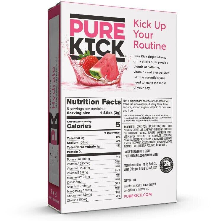 Pure Kick Electrolyte & Energy Drink- Sugar Free- 6 Servings - 8 Flavours