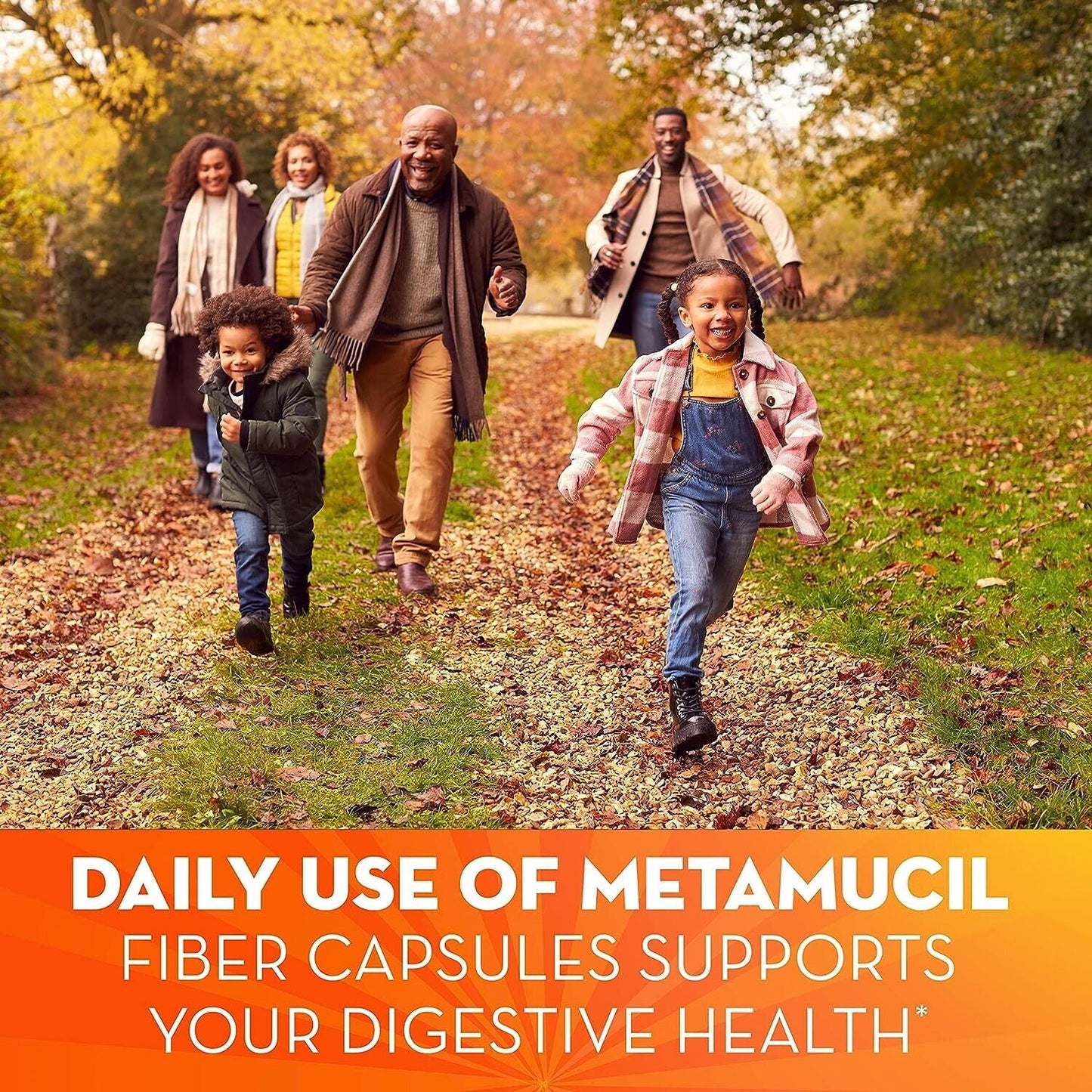 Metamucil Fibrecaps 3-In-1 Daily Fibre Supplement Digestive Health 300 Capsules