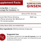 NutriFlair Korean Red Panax Ginseng 1600mg 120 Capsules - FREE EXPRESS POST!