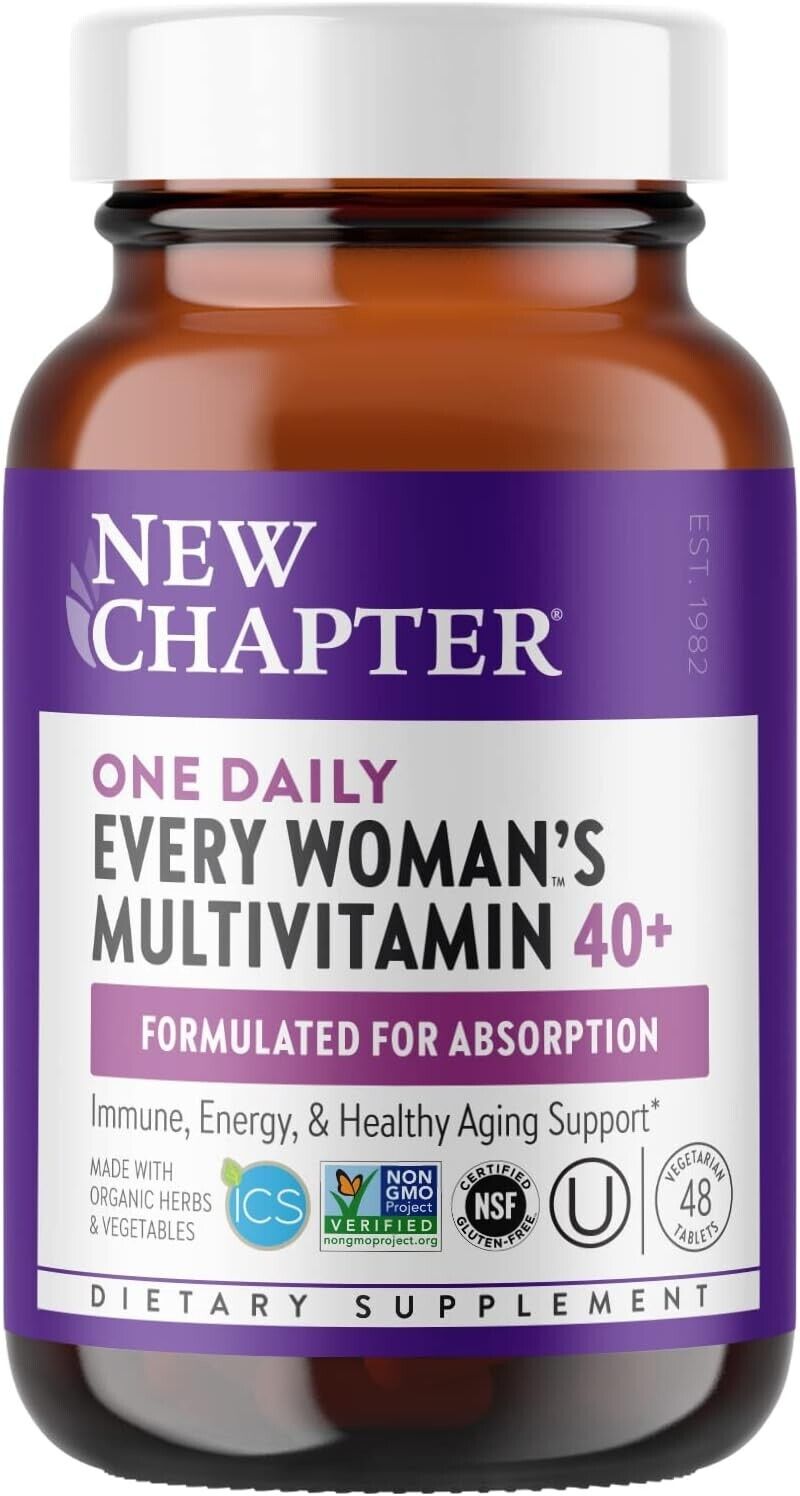 NEW CHAPTER One Daily Every WOMAN'S Multivitamin 40+ Healthy Aging - 48 Tabs