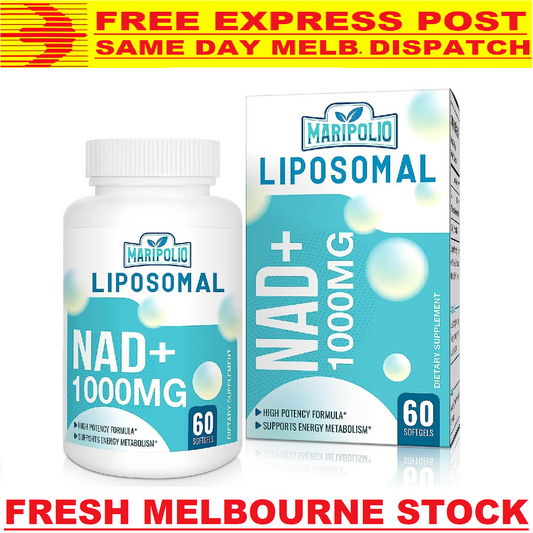 LIPOSOMAL NAD+ 1000mg Anti Aging Formula DNA Repair HIGH STRENGTH - 60 Softgels