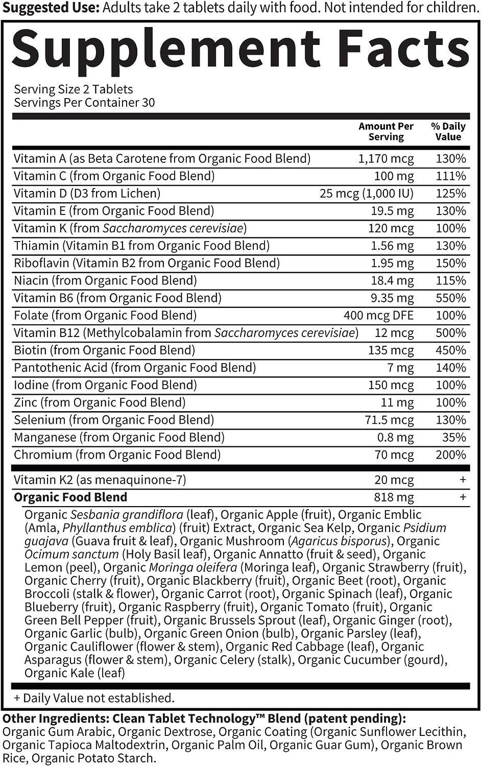 GARDEN OF LIFE mykind Organics MEN's Multi Whole Food Multivitamin - 60 Tablets