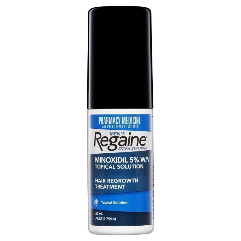 Regaine Rogaine Men's Extra Strength Topical Solution 1 x 60mL (1 Months Supply)