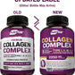 NUTRIFLAIR COLLAGEN COMPLEX 2250mg Type I, II, III, V, X Hair Skin Nails 180 Cap
