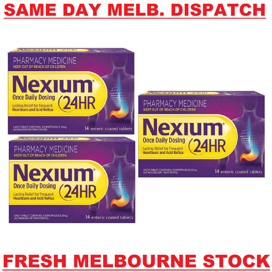 Nexium 24HR Esomeprazole 20mg Heartburn Relief Acid Reducer Reflux - 42 Tablets