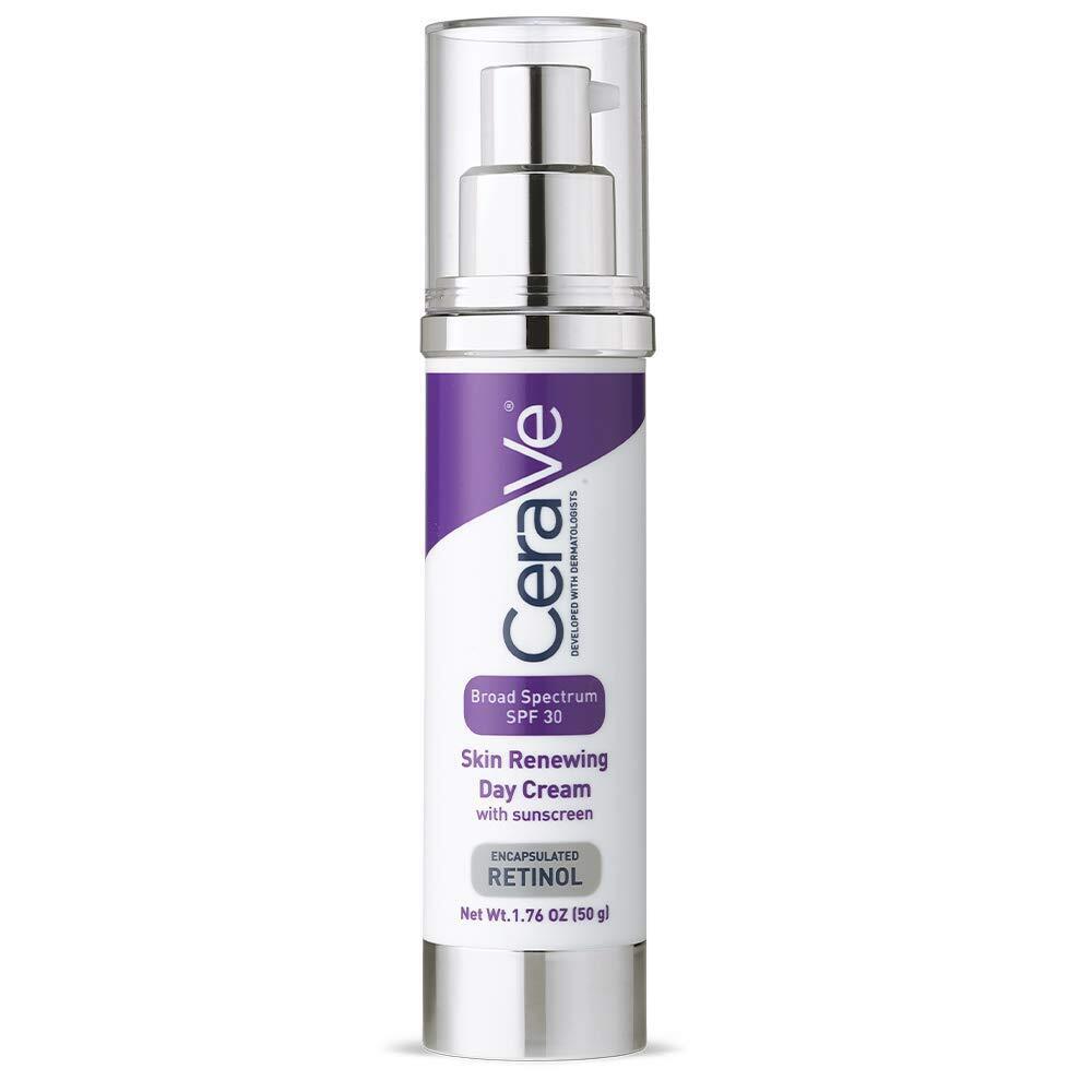 CERAVE SKIN RENEWING DAY CREAM ANTI AGING with RETINOL + SUNSCREEN SPF30 50g NEW