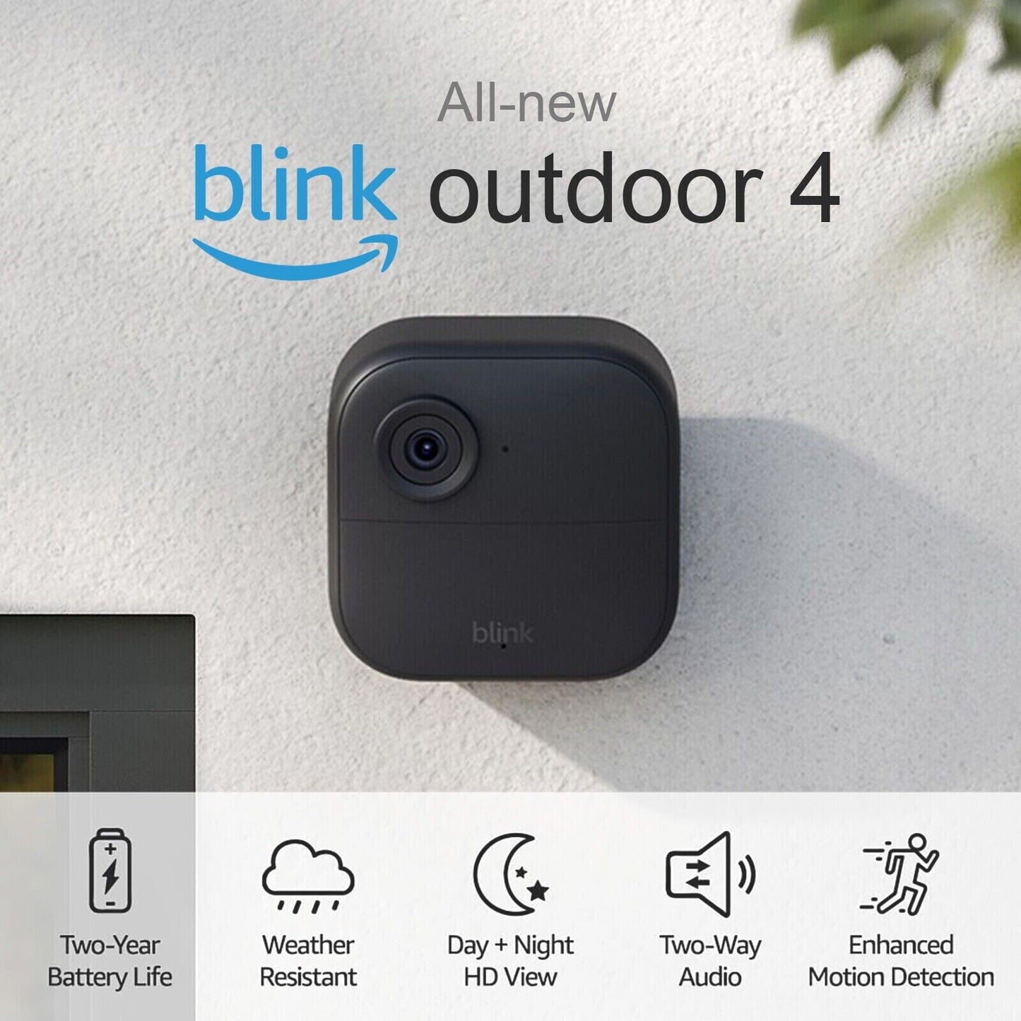 Blink Home Wireless Security Camera Outdoor Weather Resistant Battery Powered