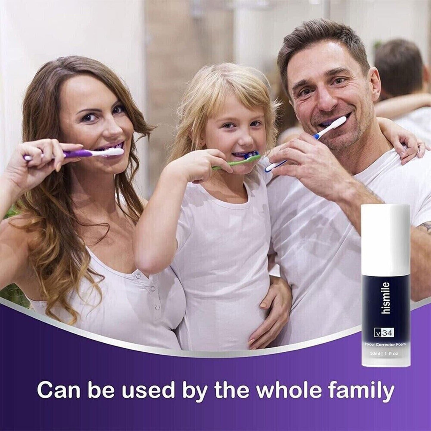 HiSmile V34 Teeth Whitening Colour Corrector Serum 30ml - Australian By Hismile