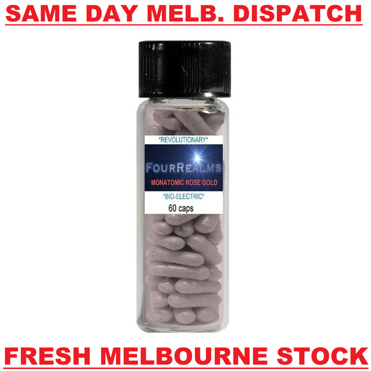 Monatomic Rose Gold | Most POTENT Ormus! Stage 2* 60 x 300mg Capsules Anti Aging