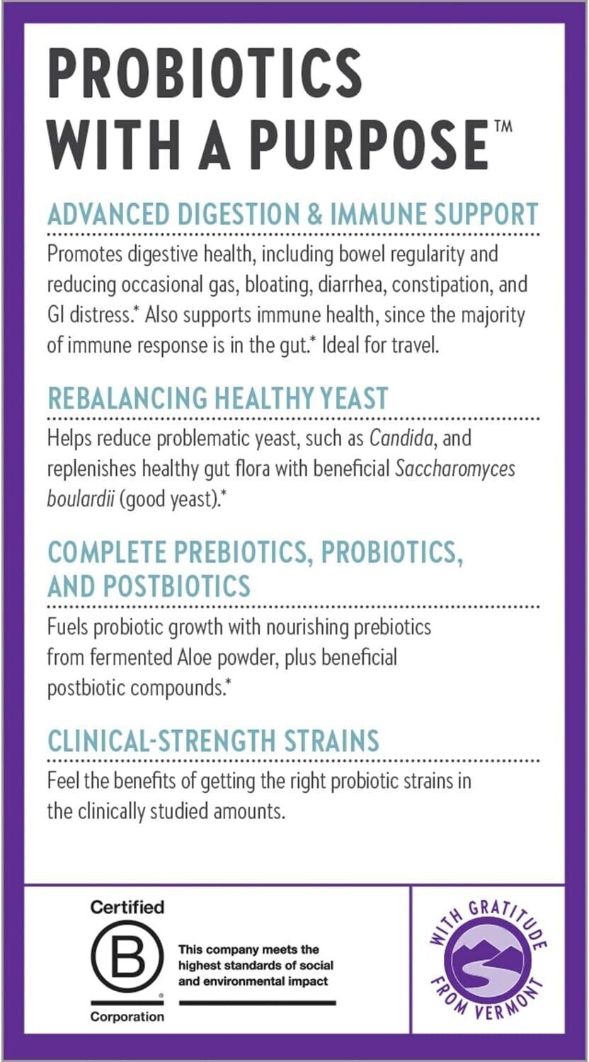 NEW CHAPTER All-Flora Probiotic 10B-CFU Digestion Support & Gut Health - 30 Caps